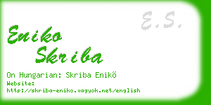 eniko skriba business card